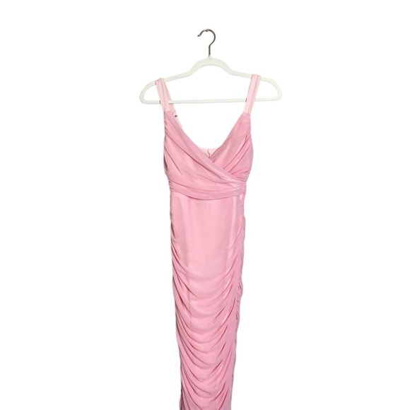 🌸Pink Ruched Cocktail Dress 🌸 Sz 0-2 or XS - Picture 2 of 7